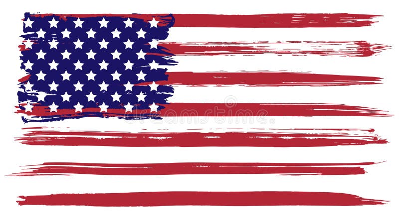 Флаг США Grunge иллюстрация вектора Флаг США Grunge иллюстрация вектора