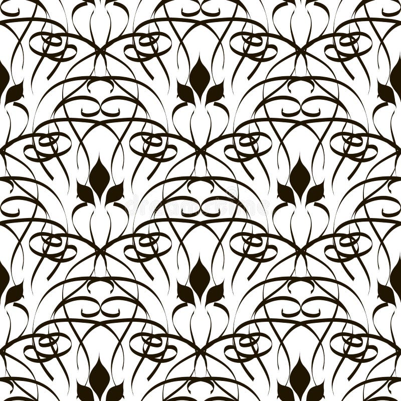 Флористическая линия картина вектора tracery искусства безшовная Линии руки Doodle вычерченные орнаментируют с абстрактными цветк иллюстрация штока Флористическая линия картина вектора tracery искусства безшовная Линии руки Doodle вычерченные орнаментируют с абстрактными цветк иллюстрация штока