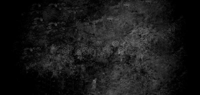 Фон panorama старого цемента текстуру стены темная черная градации .