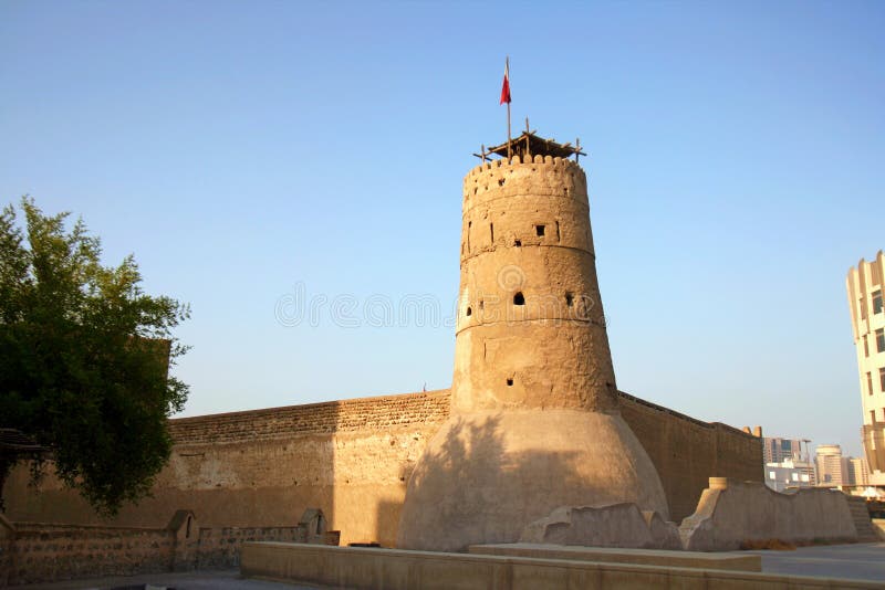 Форт Fahidi Al в Дубай, ОАЭ стоковое фото rf Форт Fahidi Al в Дубай, ОАЭ стоковое фото rf