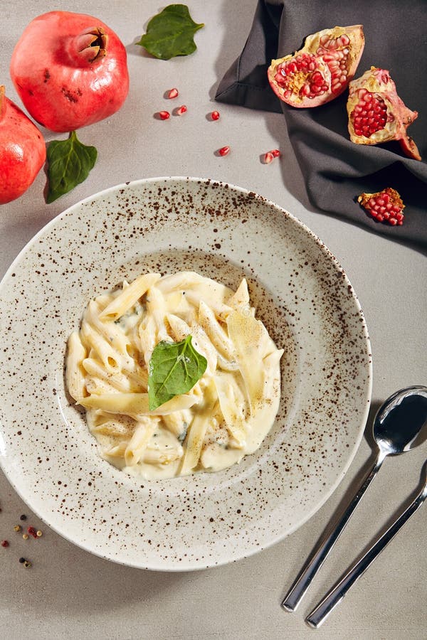 Фото макроса макаронных изделий сыров Penne Rigate 4 итальянских стоковое фото rf Фото макроса макаронных изделий сыров Penne Rigate 4 итальянских стоковое фото rf