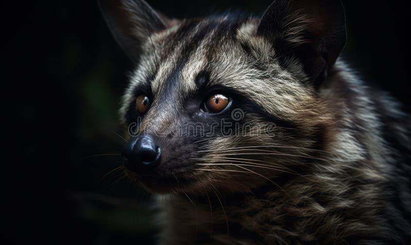 фотография цивилизованного кота на черном фоне. аи иллюстрация вектора