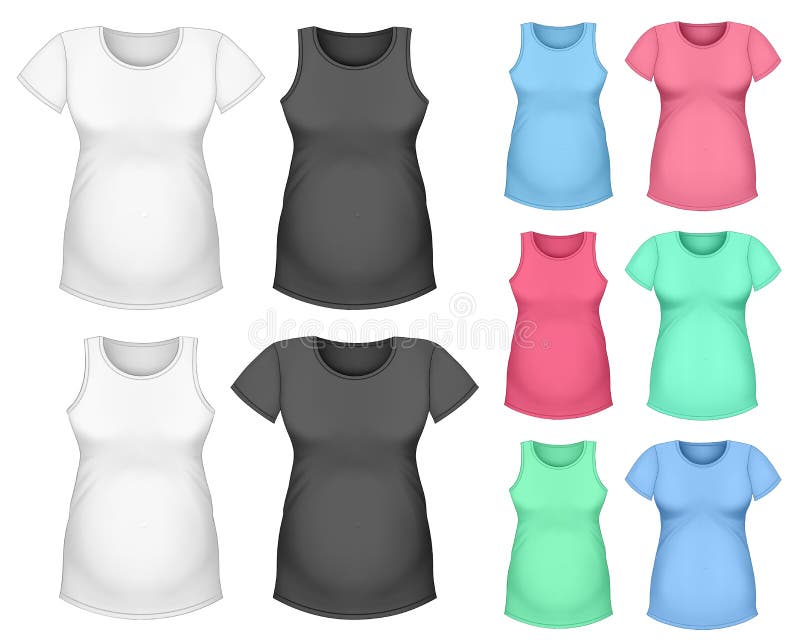 Maternity short sleeve t-shirt and top tank design templates. Maternity short sleeve t-shirt and top tank design templates.