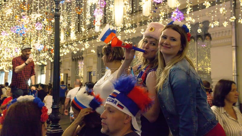 Футбольные болельщики 2018, Москва кубка мира стоковые фото Футбольные болельщики 2018, Москва кубка мира стоковые фото