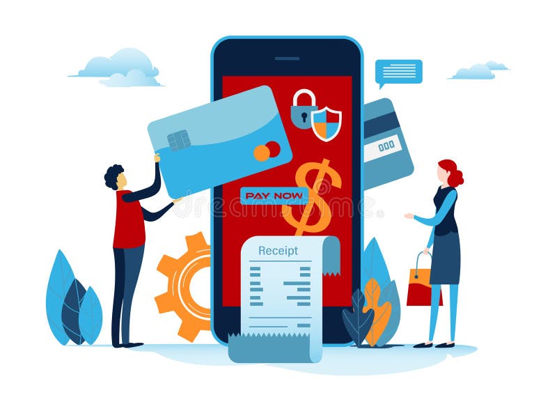 Ходить по магазинам он-лайн Оплата цифров с smartphone Оплаченный кредитной карточкой Ходить по магазинам на черни Плоская миниат бесплатная иллюстрация Ходить по магазинам он-лайн Оплата цифров с smartphone Оплаченный кредитной карточкой Ходить по магазинам на черни Плоская миниат бесплатная иллюстрация