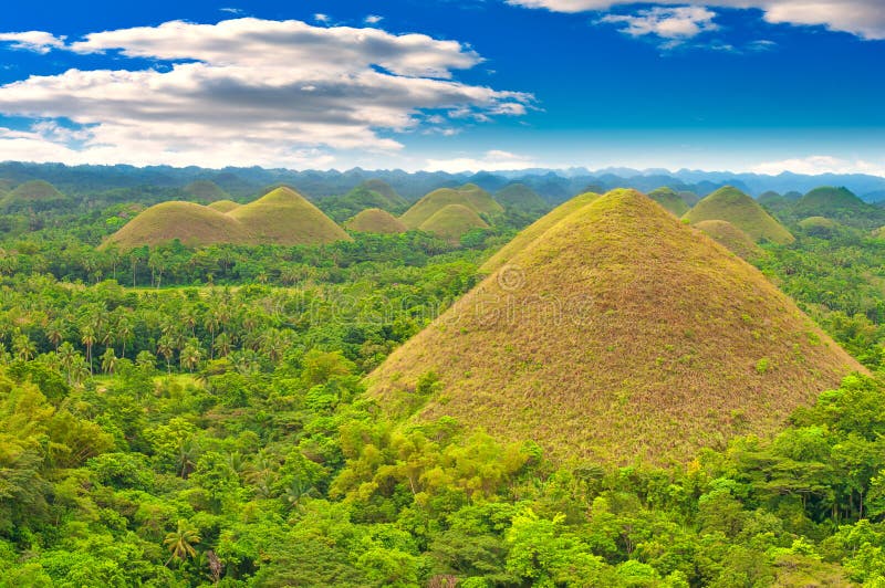 холмы philippines шоколада стоковое изображение холмы philippines шоколада стоковое изображение