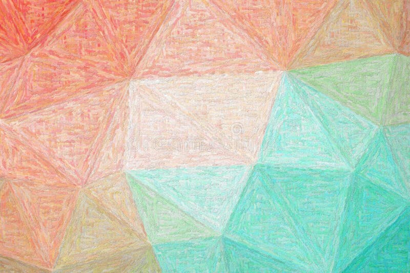 Хорошая абстрактная иллюстрация зеленой, голубой и красной краски Impasto импрессионизма Красивая предпосылка для ваших печатей иллюстрация вектора