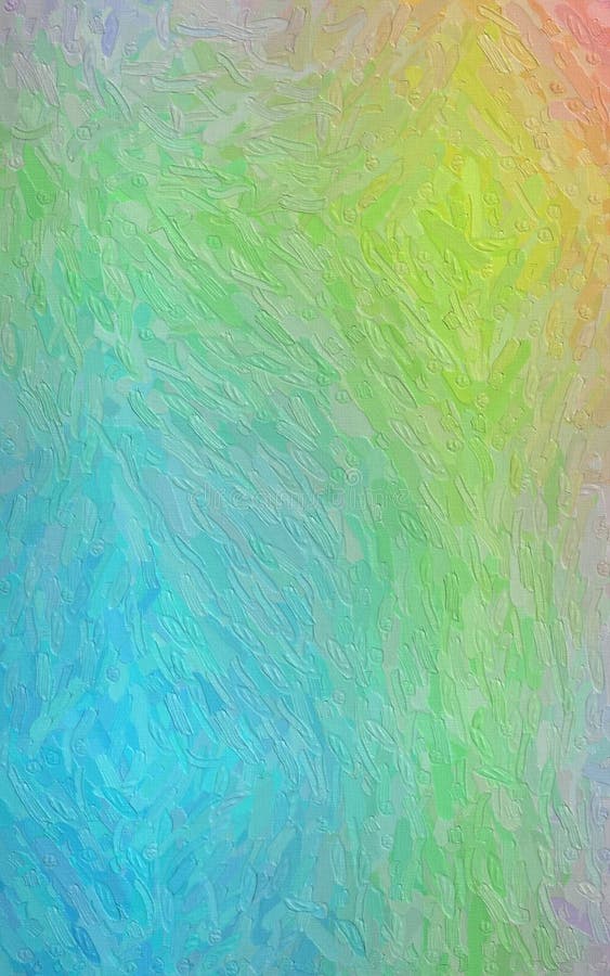 Хорошая абстрактная иллюстрация розового, зеленого и голубого Impasto с иллюстрация вектора
