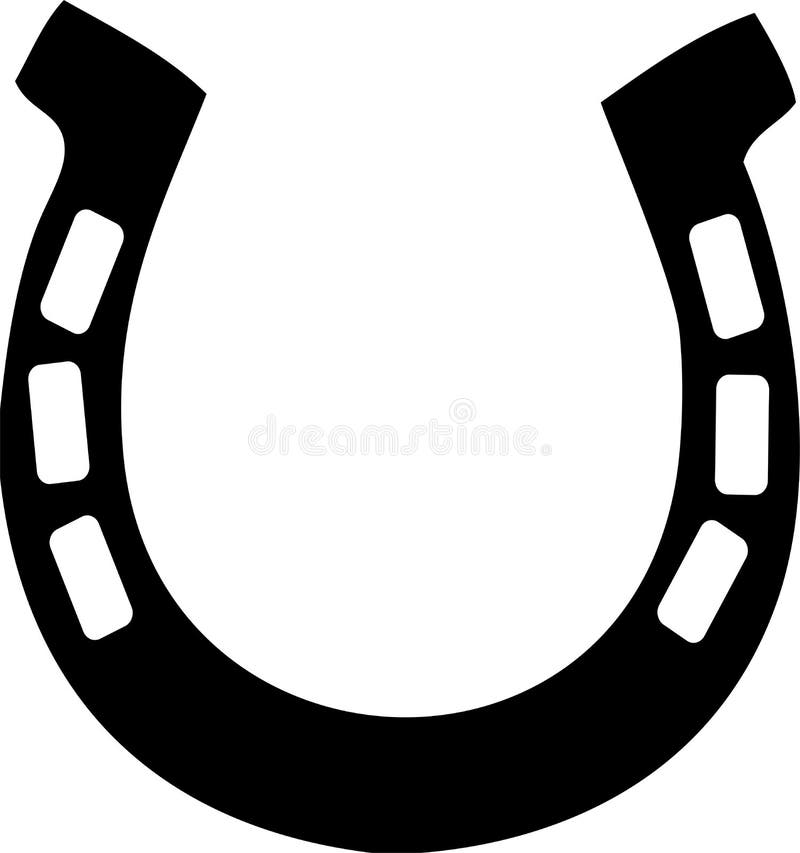 Illustration of a good luck horse shoe. Illustration of a good luck horse shoe