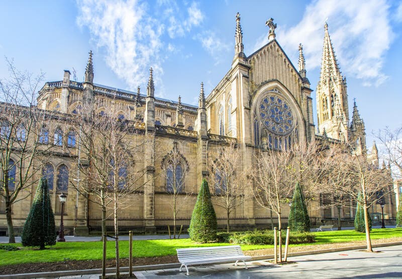 Good Shepherd Cathedral of San Sebastian, San Sebastian, Basque Country, Spain. Good Shepherd Cathedral of San Sebastian, San Sebastian, Basque Country, Spain.