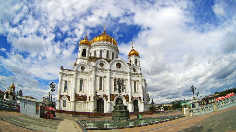 Храм христа спасителя в Москве России стоковое изображение rf