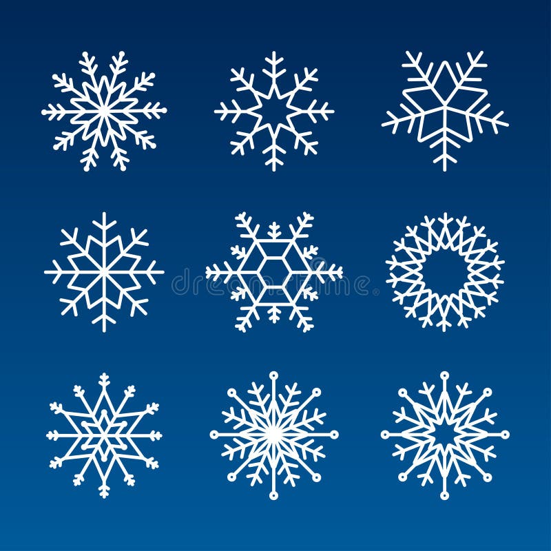 Цвет фона набора векторных значков Snowflake Зимний синий христмас-снежный кристаллический элемент Иллюстрация векторного запаса иллюстрация штока Цвет фона набора векторных значков Snowflake Зимний синий христмас-снежный кристаллический элемент Иллюстрация векторного запаса иллюстрация штока