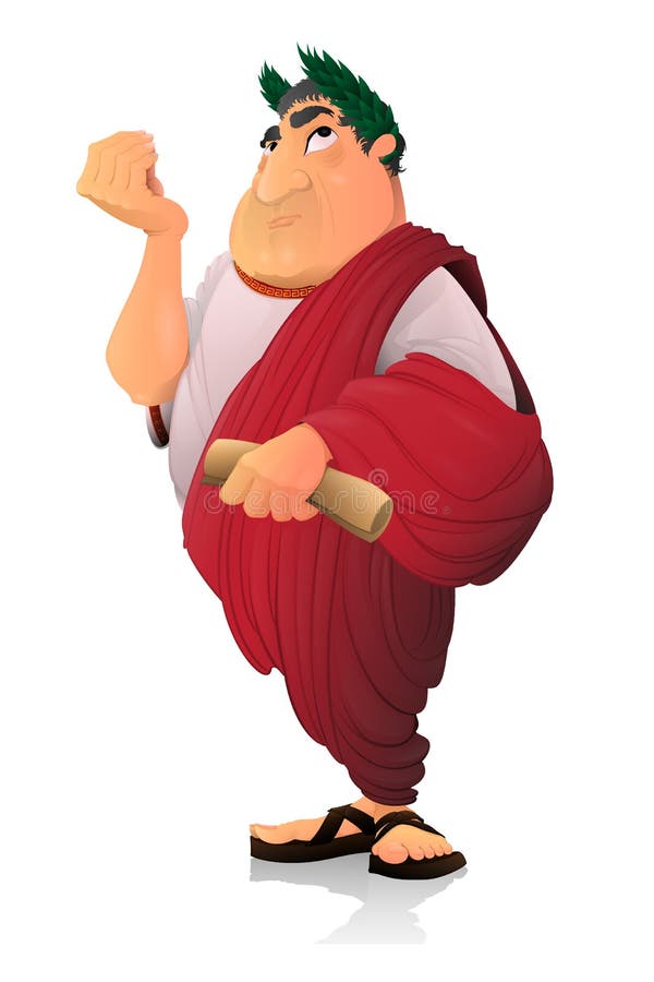 Roman senator, Vector color illustration. Roman senator, Vector color illustration