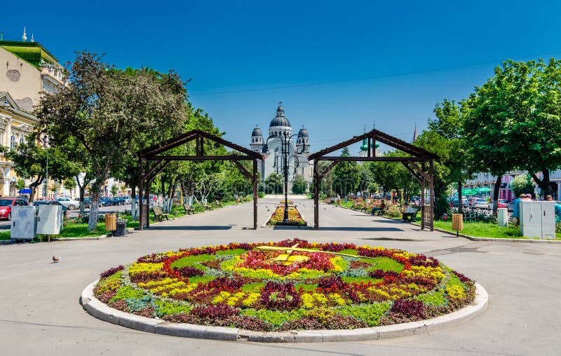 Центр города Targu Mures стоковые фотографии rf Центр города Targu Mures стоковые фотографии rf