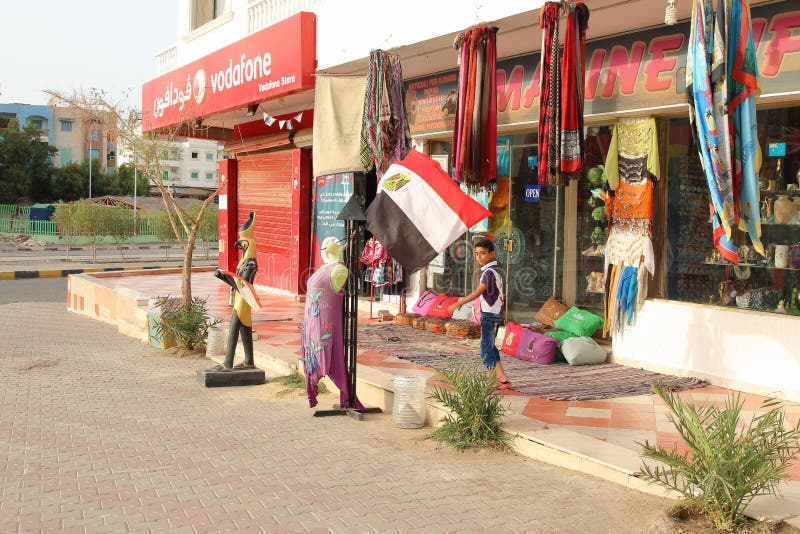 Центр города Marsa Alam, Египта стоковое фото Центр города Marsa Alam, Египта стоковое фото