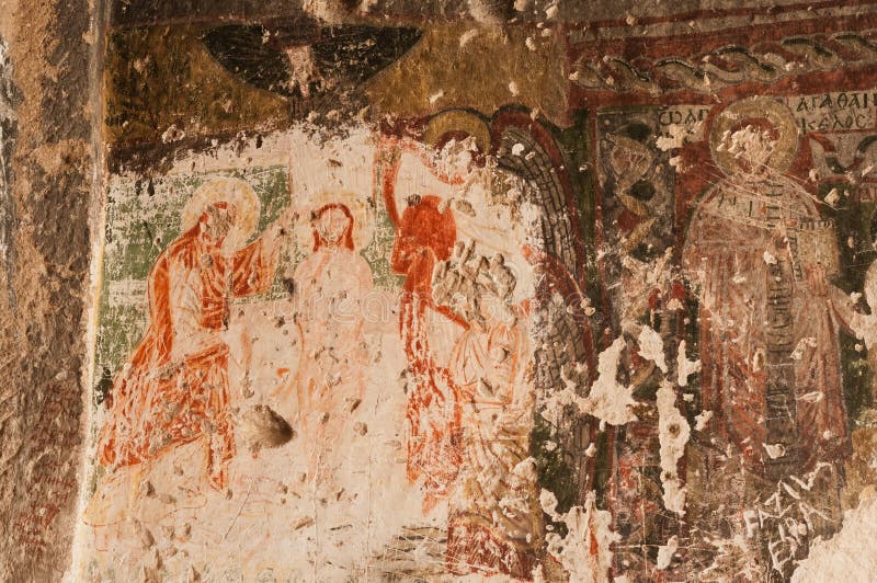 Церковь 3 крестов в долине Розы в Cappadocia, Турции стоковые изображения Церковь 3 крестов в долине Розы в Cappadocia, Турции стоковые изображения