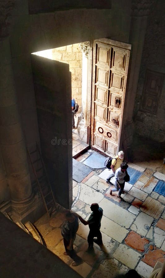 Церковь святого sepulcher. Голгофа. Иерусалим. стоковое фото rf