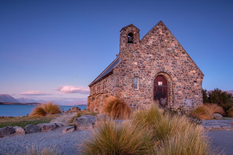 Церковь хорошего чабана на озере Tekapo в Новой Зеландии стоковые фото Церковь хорошего чабана на озере Tekapo в Новой Зеландии стоковые фото