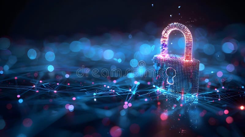 цифровая крепость : шифрование защищенной сети. концепция шифрование кибербезопасности защищенные сети бесплатная иллюстрация