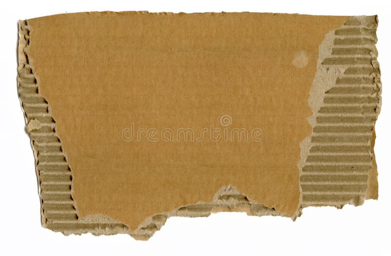 Piece of cardboard on white background. Piece of cardboard on white background