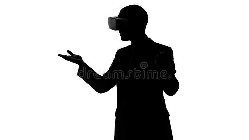 Человек пробует виртуальную реальность в первый раз, носящ шлемофон vr, схватывая движения бесплатная иллюстрация Человек пробует виртуальную реальность в первый раз, носящ шлемофон vr, схватывая движения бесплатная иллюстрация