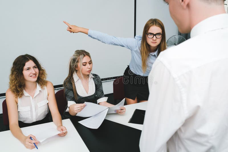 Dismissal of a guilty office worker man. strict bosses. daily routine of working people. kick out gesture. Dismissal of a guilty office worker man. strict bosses. daily routine of working people. kick out gesture.