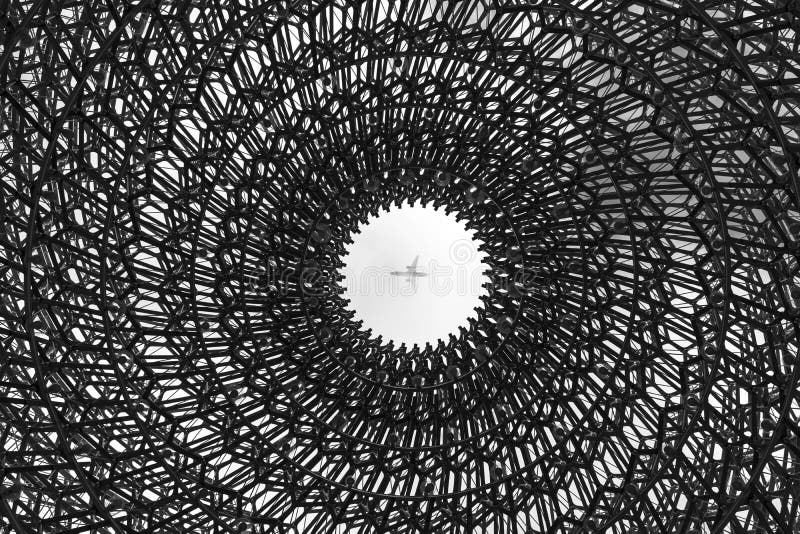 Черви наблюдают взгляд самолета от крапивницы, садов Kew в зиме/осени стоковое фото Черви наблюдают взгляд самолета от крапивницы, садов Kew в зиме/осени стоковое фото