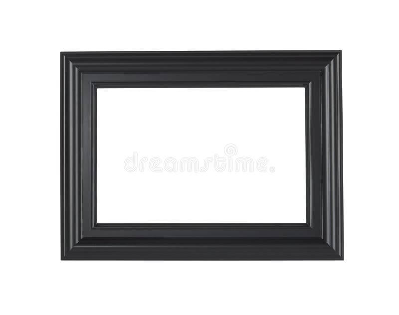 A black picture frame, isolated with clipping path. A black picture frame, isolated with clipping path.