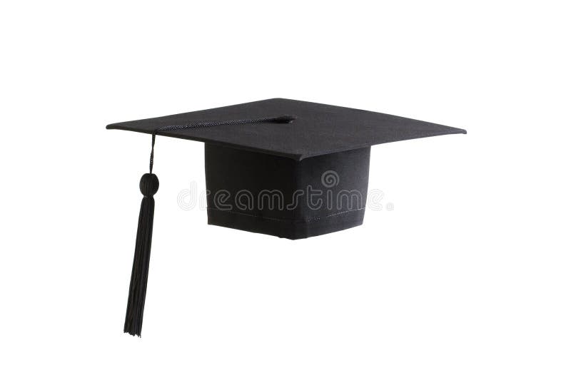 Black graduation cap, the symbolize of student graduating. Black graduation cap, the symbolize of student graduating