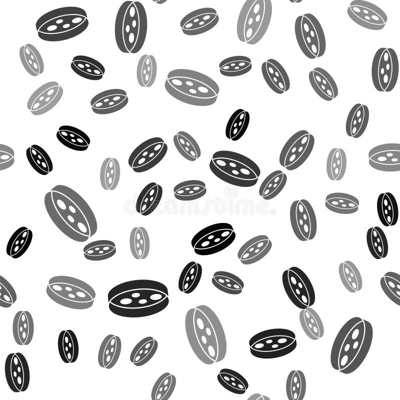 черное блюдо Петри с бактериями иконка изолирующая схема на белом фоне. вектор иллюстрация штока