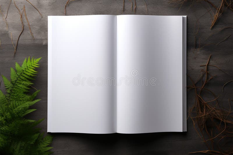 чистая и универсальная детальная книжная макетная книжка идеально подходит для содержания иллюстрация вектора