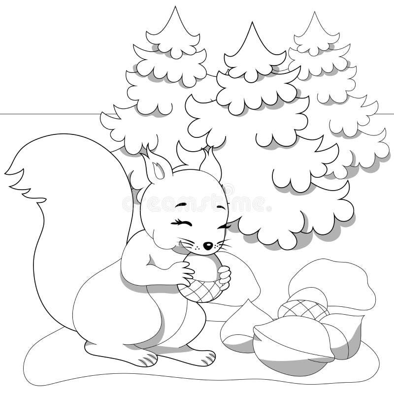 Squirrel Nuts Stock Illustrations – 827 Squirrel Nuts Stock