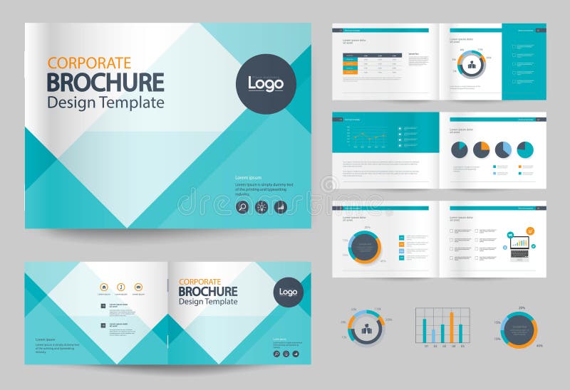 Business brochure design template and page layout for company profile, annual report,with page cover design. Business brochure design template and page layout for company profile, annual report,with page cover design