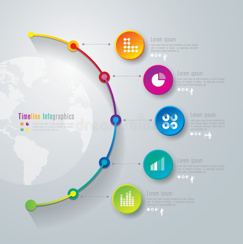 Шаблон дизайна infographics срока. иллюстрация вектора Шаблон дизайна infographics срока. иллюстрация вектора