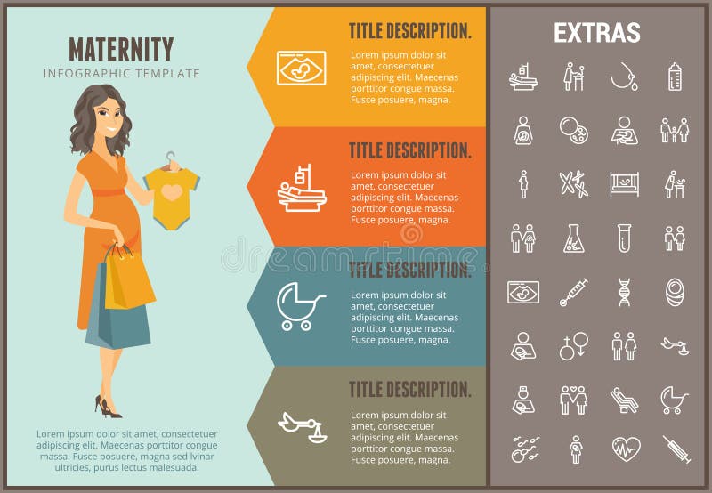 Maternity infographic options template, elements and icons. Infograph includes line icon set with pregnant woman, breast feeding, child care, reproductive technologies, ultrasound scan, baby etc. Maternity infographic options template, elements and icons. Infograph includes line icon set with pregnant woman, breast feeding, child care, reproductive technologies, ultrasound scan, baby etc.