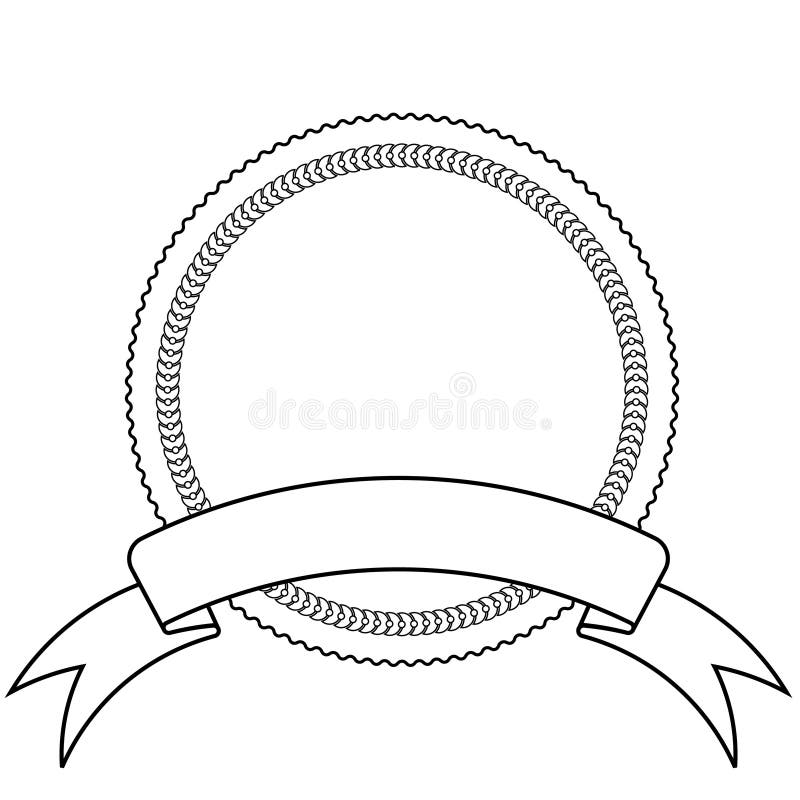 Шаблон эмблемы и знамени иллюстрация вектора. иллюстрации насчитывающей ...