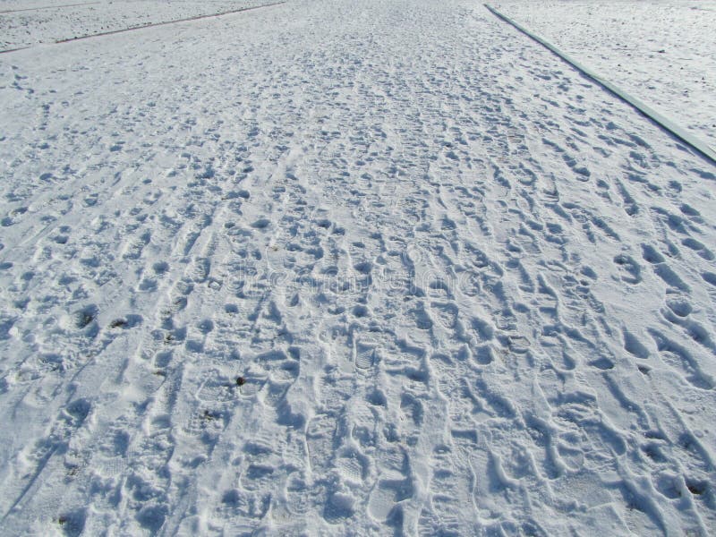 Footsteps on Snow in Germany. Footsteps on Snow in Germany