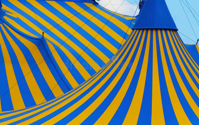 Close up of the tent of Cirque du Soleil in the Old Port of Montreal. Close up of the tent of Cirque du Soleil in the Old Port of Montreal