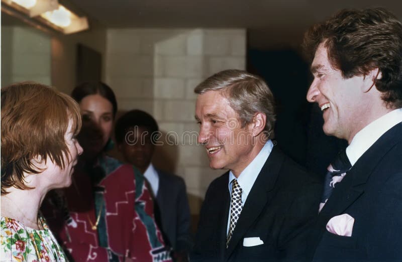 Ширли MacLaine, Чарльз Percy, Hugh o „Брайан стоковое фото Ширли MacLaine, Чарльз Percy, Hugh o „Брайан стоковое фото