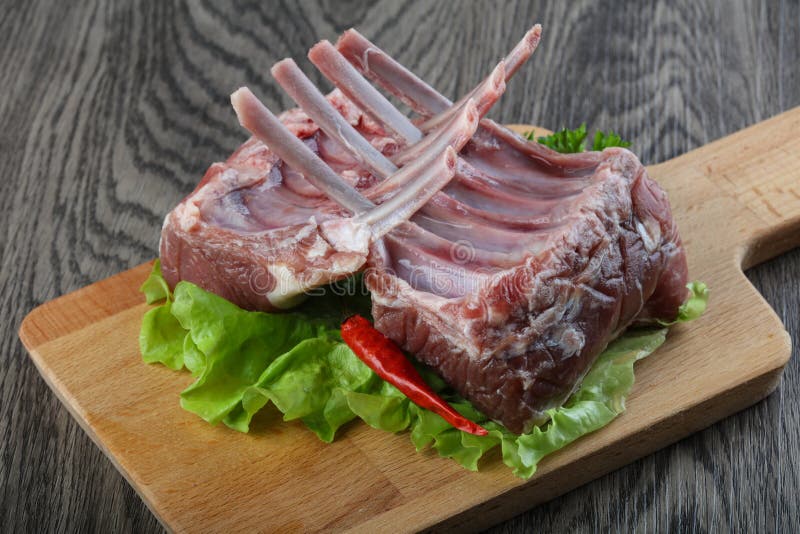 Французская баранья корейка стоковое изображение
