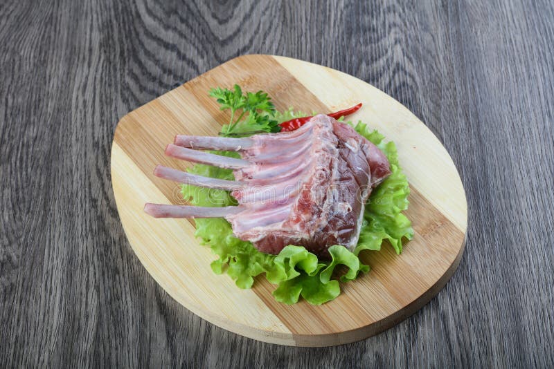 Французская баранья корейка стоковое изображение