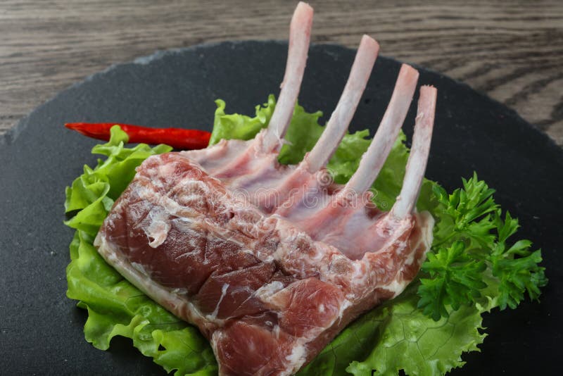 Французская баранья корейка стоковая фотография rf