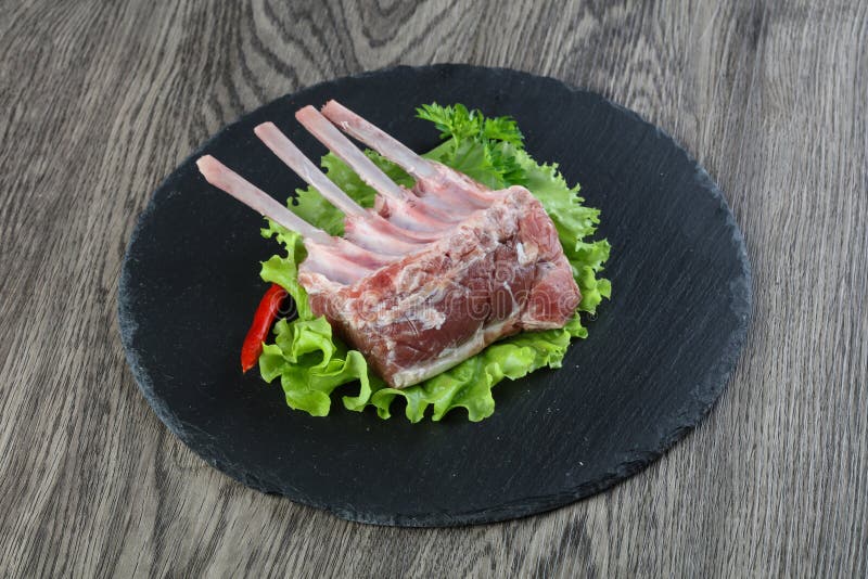 Французская баранья корейка стоковое изображение rf