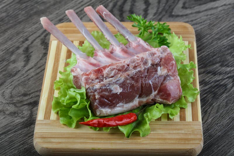 Французская баранья корейка стоковое изображение