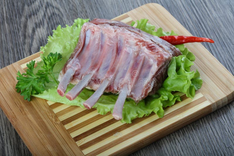 Французская баранья корейка стоковая фотография