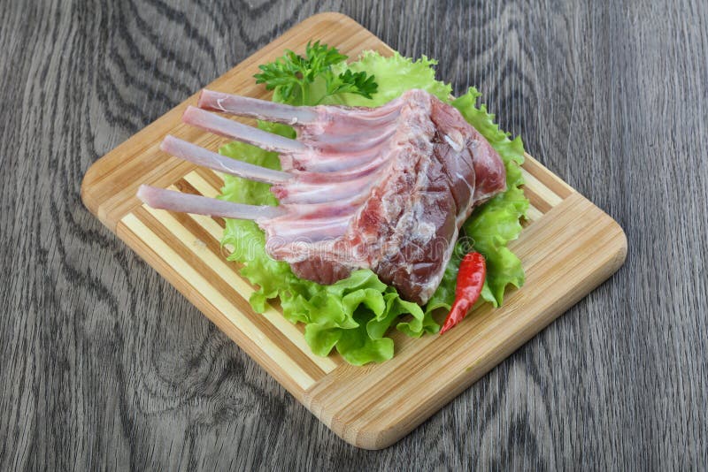 Французская баранья корейка стоковое изображение