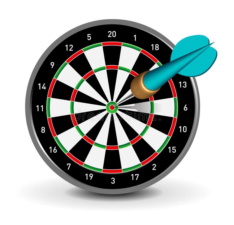 шмыгните dartboard иллюстрация вектора шмыгните dartboard иллюстрация вектора