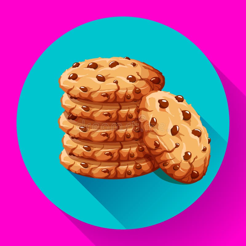 Шоколад вектора crumbs значок обломоков Реалистическая домодельная иллюстрация вектора печений обломока choco иллюстрация штока
