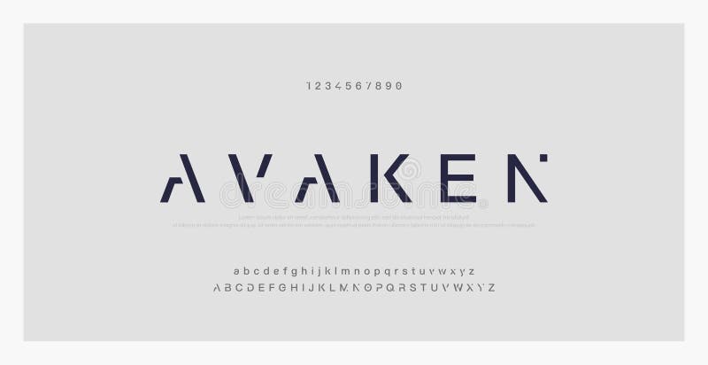 Abstract minimal modern alphabet fonts. Typography technology electronic digital music future creative font vector illustraion. Abstract minimal modern alphabet fonts. Typography technology electronic digital music future creative font vector illustraion