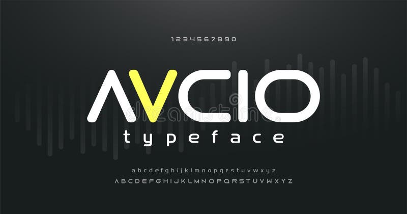 Digital music modern alphabet and number fonts. Typography electronic dance music future creative font and numbers design concept vector illustraion. Digital music modern alphabet and number fonts. Typography electronic dance music future creative font and numbers design concept vector illustraion